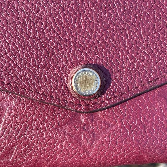 Louis Vuitton LV Monogram Empreinte Leather Sarah Long Wallet Purple - Picture 7 of 14